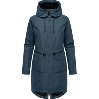 Kurzmantel RAGWEAR "Kurzmantel Holstic", Damen, Gr. XXL, blau (night blau), Obermaterial: 100% Polyester PES.  Obermaterial: Futter: 100% Polyester PES. 100% Polyester PES., Mäntel Kurzmantel
