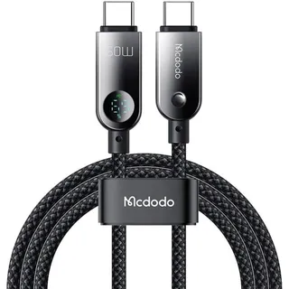 Mcdodo CA-4780 USB-C auf USB-C 60W Datenkabel 1,2m (schwarz) - Schwarz