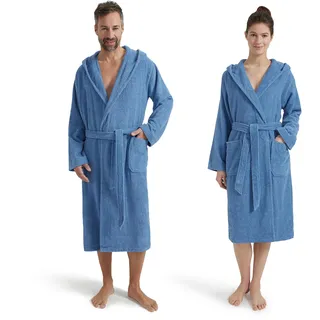 Möve Superwuschel Kapuzenmantel Blau XL