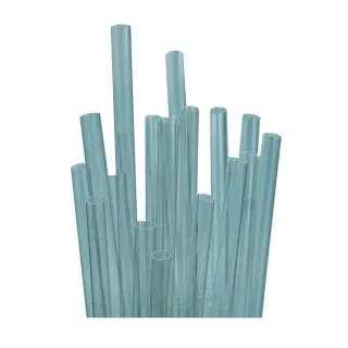 biomondi Strohhalme, transparent, Biologisch abbaubare Trinkhalme aus PLA, 1 Packung = 500 Stück, 8 mm