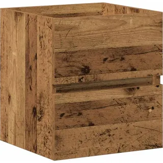 SYFAXTM Badezimmer-Waschbeckenschrank Altholz-Optik 41x38,5x45 cm Holzwerkstoff - Braun