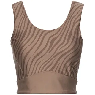 LASCANA ACTIVE Crop-Top Damen braun Gr.XS (32/34)