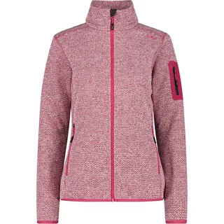 CMP Damen Strick Fleece Jacke, Fucsia-Bianco, 42