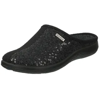 ROHDE 6550 Bari Schuhe Damen Hausschuhe Pantoffeln Softfilz Weite G, Größe:38 EU,