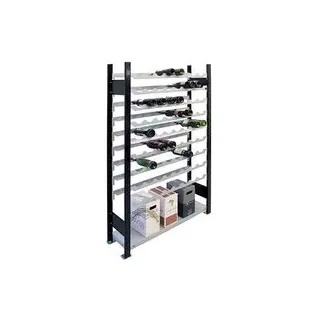 SCHULTE Weinregal schwarz, silber 106,0 x 28,6 x 180,0 cm, 1 St.