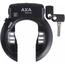 Bild Axa Unisex – Erwachsene Defender Rahmen-und Akkuschloss-Set, schwarz, Einheitsgröße