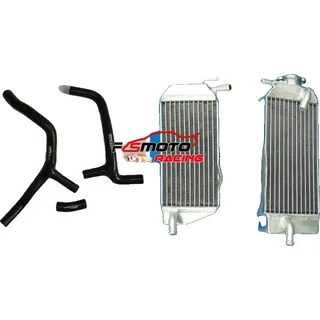 Aluminium-Radiator, langlebige Silikonschläuche, mehrere Farboptionen, schwarz