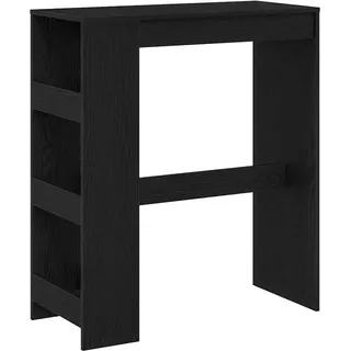 vidaXL Bartisch mit Regal Schwarz Eichen-Optik 90x40x103,5 cm - Schwarz