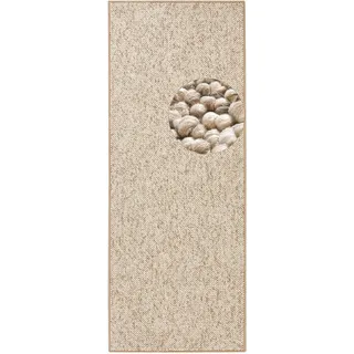 HANSE HOME BT Carpet Wolly Läufer, – Wohnzimmerteppich Flachgewebe, Kurzflor Woll-Optik, Esszimmer, Wohnzimmer, Kinderzimmer, Schlafzimmer – Creme, 80x200cm