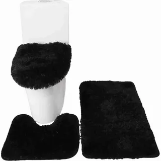 3PCS Bad Matte Wc Deckel Abdeckung U-Förmigen Teppich Nicht-Slip Weichen Boden Wasser Saugfähigen Solide Tür badezimmer Teppich Sitz Set