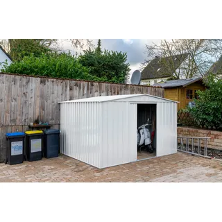 Globel Gartenhaus 3,08 x 3,09 m Silber