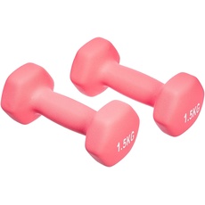 Bild Neopren Hanteln Gewichte,3.0 Pink, 2er-Set, 2 x 1.5 kg