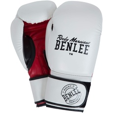 BENLEE Rocky Marciano Unisex Trælim Boxhandschuhe, White/Black/Red, 8 oz EU