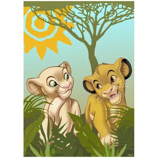 Komar Bild "Lion King Urembo Meadows" Disney 1 Stk. tlg. Wandbild zur Dekoration im Kinderzimmer - ohne Rahmen, farbe bild(er): bunt