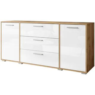 P & B Sideboard Bogota ca. 150x68 cm Eiche/Weiß