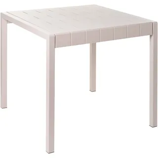 Beliani Gartentisch 81 x 84 x 77 cm Beige