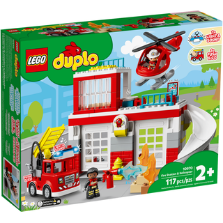 LEGO Duplo Feuerwehrwache mit Hubschrauber 10970