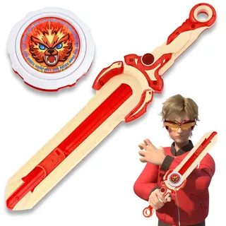 INFINITY NADO Kreisel für Kinder Metall Spielzeug Jungen, Battle Tops Kreisel Launcher Spielzeug, Spinning Tops Jungen ab 5 6 7 8 9 10 11 12 Jahre, Mini Sword Blazing War Bear