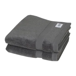 Schöner Wohnen Handtuch 50 x 100 cm grau 2 St.