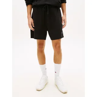 Shorts TOMMY JEANS "TJM WAFFLE BEACH", Herren, Gr. XXL, N-Gr, schwarz, Web, Obermaterial: 60% Baumwolle, 40% Polyester, unifarben, regular fit kurz, Hosen Shorts, Regular fit mit elastischem Bund