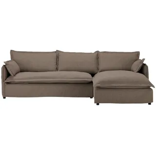 Livetastic Hussen-Ecksofa , Braun , Textil , Füllung: Schaumstoff, Polyester , Ottomane rechts, L-Form , 295x165 cm , Rücken echt , Wohnzimmer, Sofas & Couches, Wohnlandschaften, Ecksofas