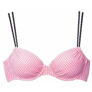 Buffalo Bügel-Bikini-Top Damen rosa-schwarz Gr.38 Cup C