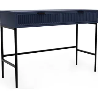Kosmetikkommode Wave Schminktisch Aufbewahrungsschrank mit Schubladen Vielseitiger Stauraum Kommode Metallgestell Schubladenschrank Sideboard Farbe Indigo - Blau