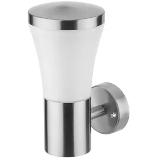 NEO TOOLS Fassadenlampe, Fassadenleuchte aus Edelstahl, max. 13W LED, 220-240V 50hz, IP44, Größe 120x235x175mm, Glühbirne Typ E27