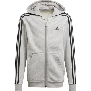 Adidas Essentials 3 Stripes Trainingsjacke - Medium Grey Heather / Black - 3-4 Jahre