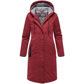 Winterjacke MARIKOO "Marikoo Ledalaa Damen Winterjacke N035", Damen, Gr. XXL, rot (bordeaux), Obermaterial: 55% Polyester PES. 45% Nylon NY., Jacken Winterjacke
