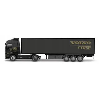 BBURAGO Volvo FH16 Anhänger aus Metall Maßstab 1:43 mit aufklappbaren Hecktüren.