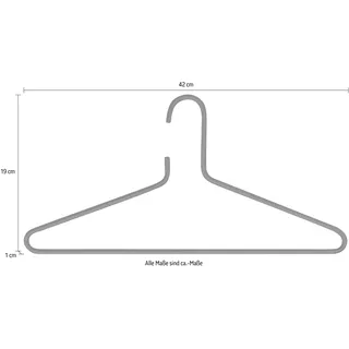 Spinder Design Kleiderbügel »SENZA« Metall, Elegantes Design schwarz