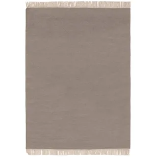 benuta pop Wollteppich Liv Hellgrau 60x100 cm - Naturfaserteppich aus Wolle