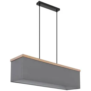 GLOBO 1-flg. 20 cm rechteckig anthrazit Metall Textil
