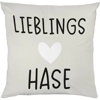 Queence Lieblings Hase 40 x 40 cm Weiß