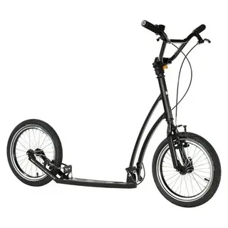 Mibo Mastr Tretroller 16 Zoll Räder Shimano V-Bremse Schwarz für Erwachsene - Schwarz