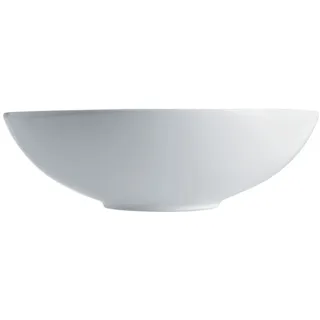 Alessi SG53/38 Mami Salatschüssel rund aus weißem Porzellan, Durchmesser 27,5 cm