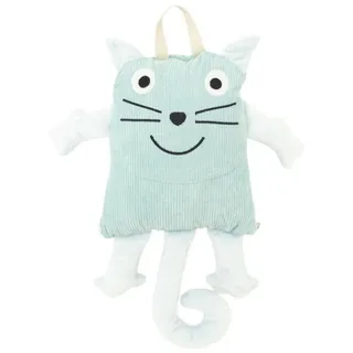 Crochetts Decke, Grün, Katze, 115 x 115 x 2 cm, Bunt