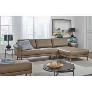 creation by rolf benz Creation BY ROLF BENZ, Ecksofa »CR.450, Designecksofa, Polsterecke, L-Form, 282/178 cm (B/T)« abgerundete Armlehne Schnecke, modern Landhaus, Leder oder Chenille,