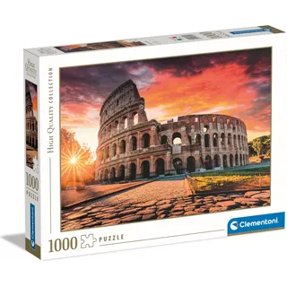 Clementoni Puzzle - Rom Sonnenuntergang Landschaft 1000 Teile Erwachsene