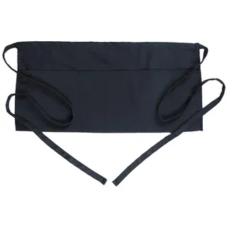 BOHARERS Taillenschürze mit 3 Taschen, 8 Stück, schwarze Kellnerschürze, kurze Schürze