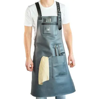 Premium BBQ Schurz 100% Leder | Grillen auf Gas, Kohle oder Feuer