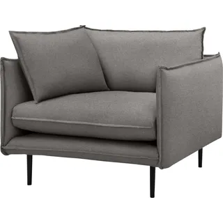 Home affaire 1,5-Sitzer »Somba« mit dickem Keder und eleganter Optik, grau