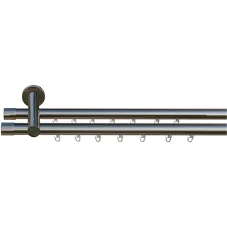INDEKO Innenlaufgarnitur Consul 1-läufig Ø 16 mm 160 cm Silber