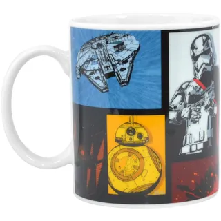 Star Wars Episode 7 Retro Tasse 312 - Millenium Falcon bb-8 Captain Phasma