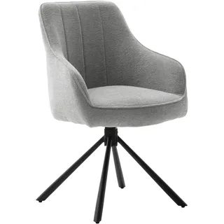 MCA Furniture Esszimmerstuhl KASAMA grau 2er Set