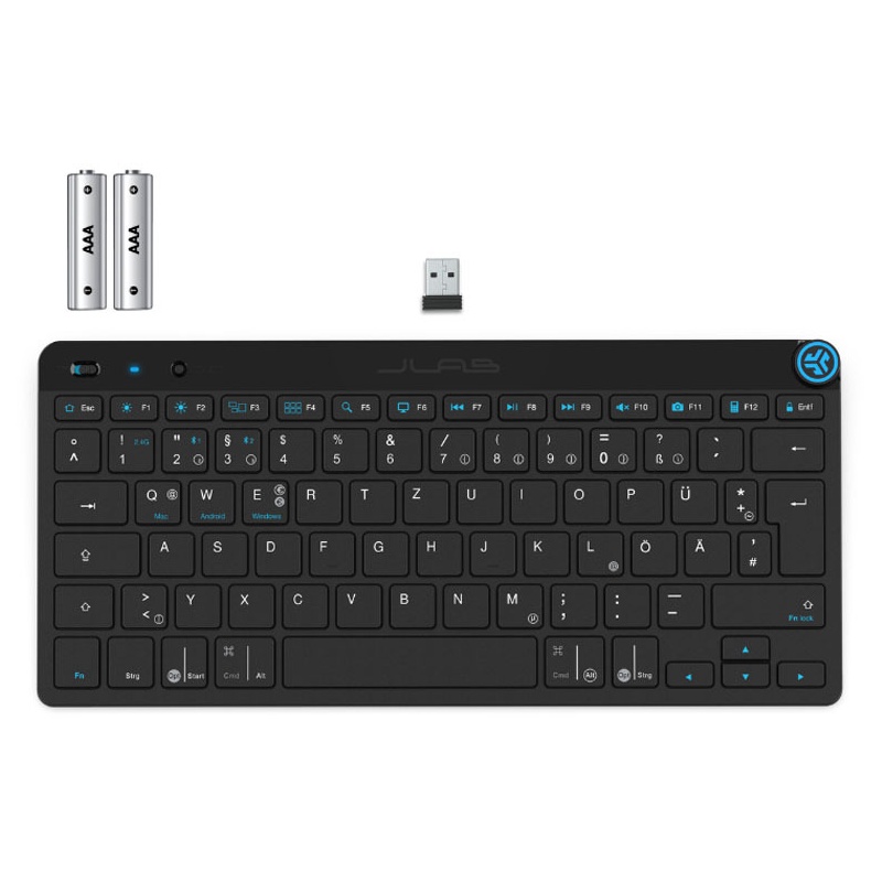 Bild von Go Bundle Tastatur Maus Set Kabellos - Bluetooth Maus und Tastatur Klein mit 2,4 GHz Funk, Multi-Device Funktastatur mit Maus, Wireless Keyboard & Mouse für Mac/PC/Tablet/iPad/Laptop/Android