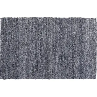 Kare Design Teppich Boucara, Blau, 240x170cm, Läufer, Vorleger, Rechteckig, Baumwolle, Einfarbig, Wohnzimmer