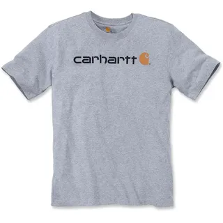 CARHARTT Core Logo T-Shirt - Heather Grey - M