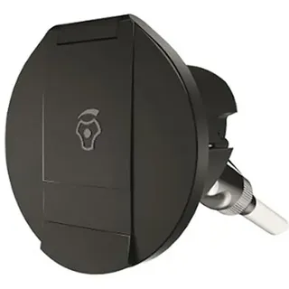 MIXER TAP+BLACK ROUND COVER